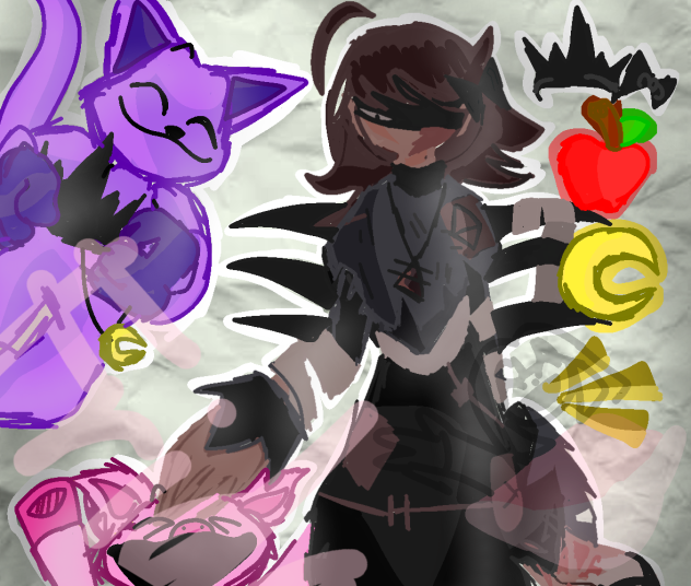 alice and picky piggy and catnap♥️♥️