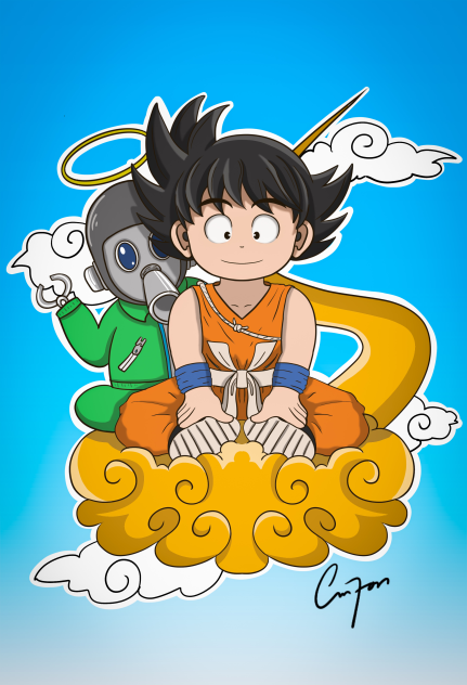 Goku and Toriyama