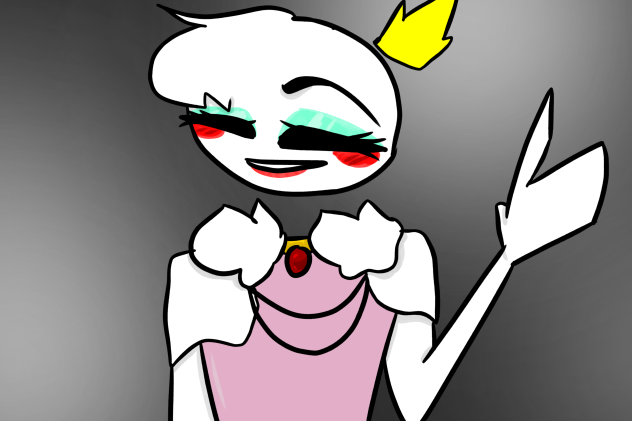 Queen of the white poker chips