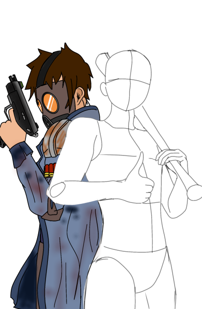 gas mask collab. - ibisPaint