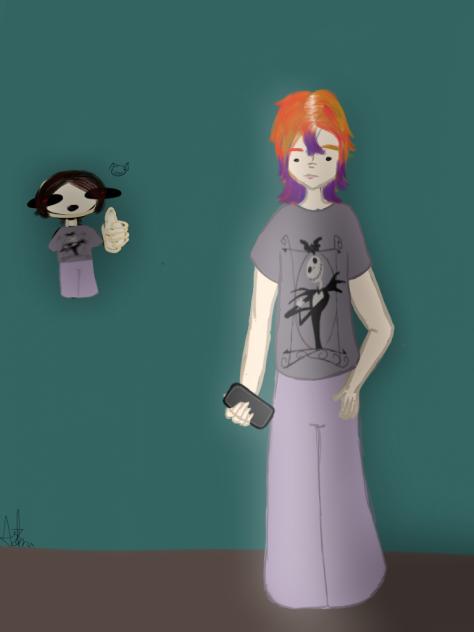 crystal in the clothes I'm wearing now