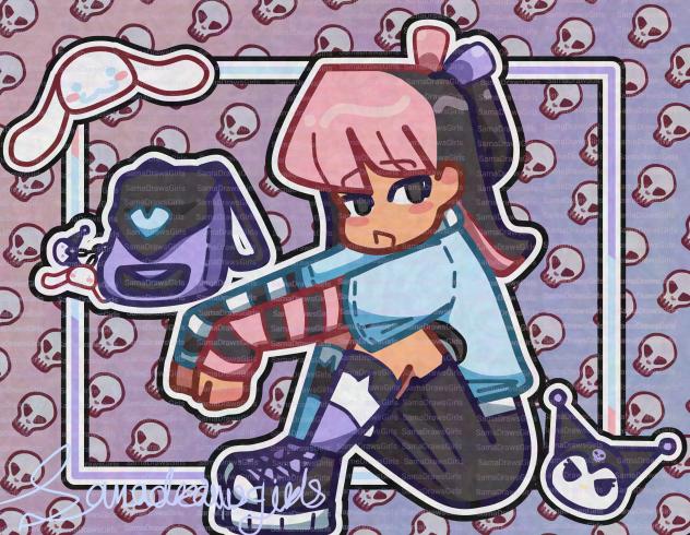 I love this duo cinnamonroll & kuromi