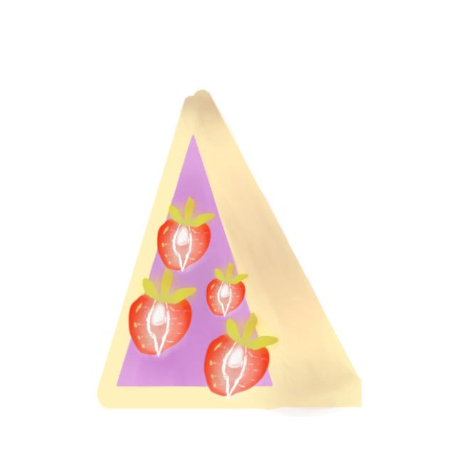 strawberry cake idekk 😛😛☹️☹️