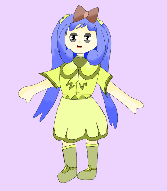 Cute Little Girl (Coloured version)