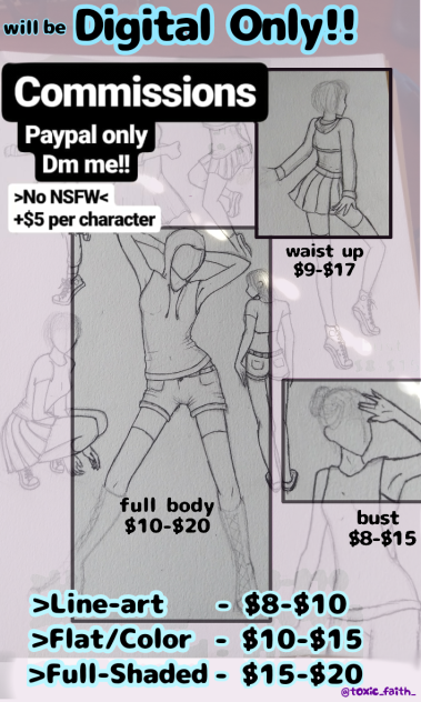 Commission page in the making