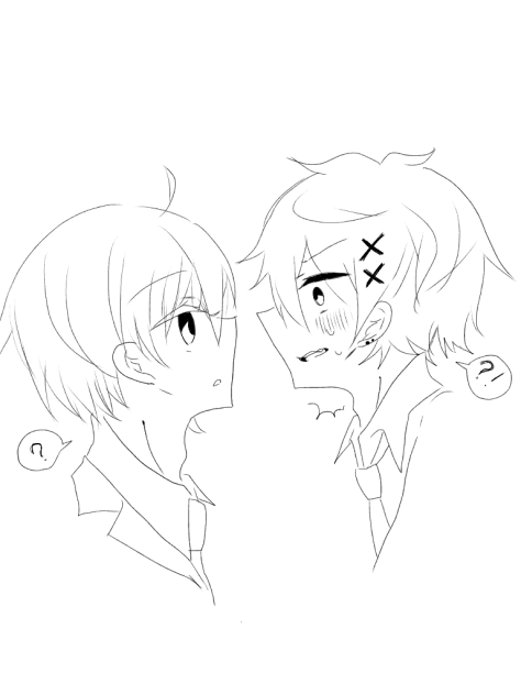 線画(BLっぽいよ)