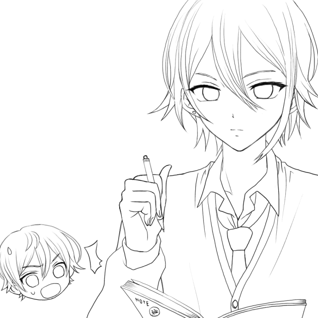 類とミニ司塗り絵(lineart)