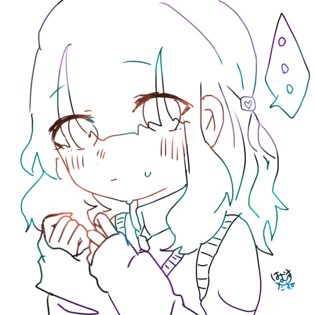 え、、、なに、、、？〈線画〉