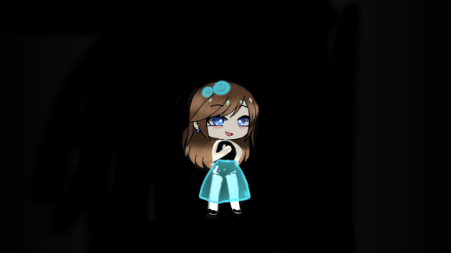 Rosa in a glowing dress 👗
