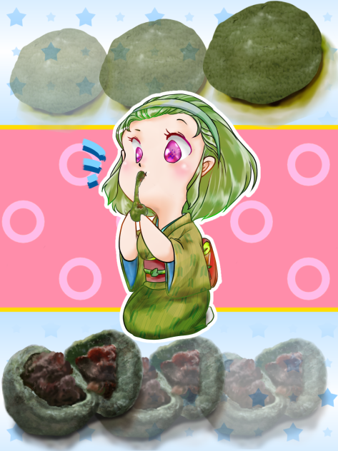 草餅を擬人化してみた。