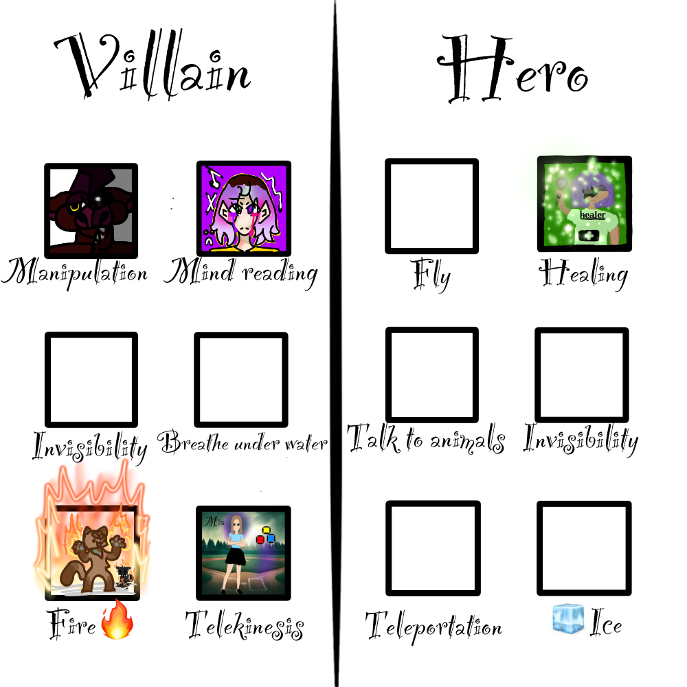 Villain + Hero collab - ibisPaint