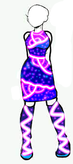 Glow dance outfit