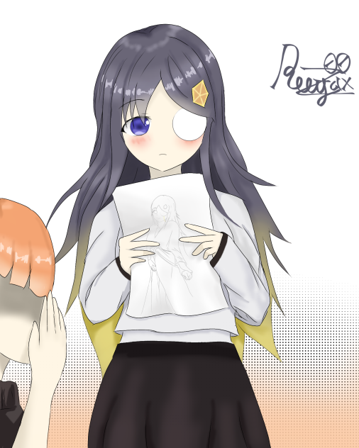 She drew herself QwQ