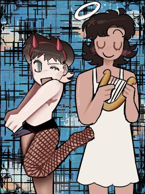 demon + angel
