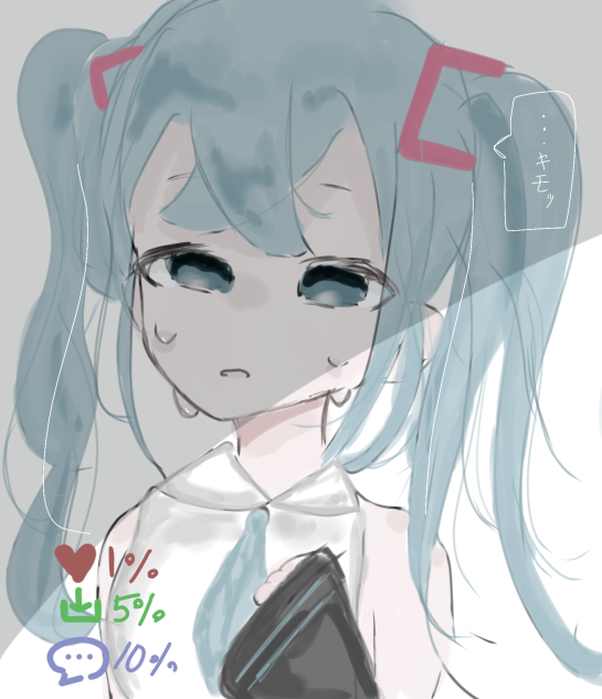 反応ごとに好感度が上がる初音ミク