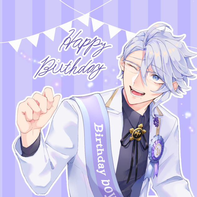 アズールBirthdayイラスト🐙