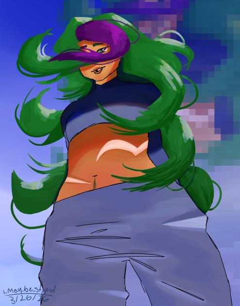 oldish drawing of ayaka