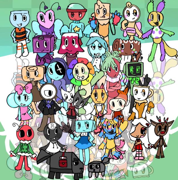 I added the Christmas toons and pebble