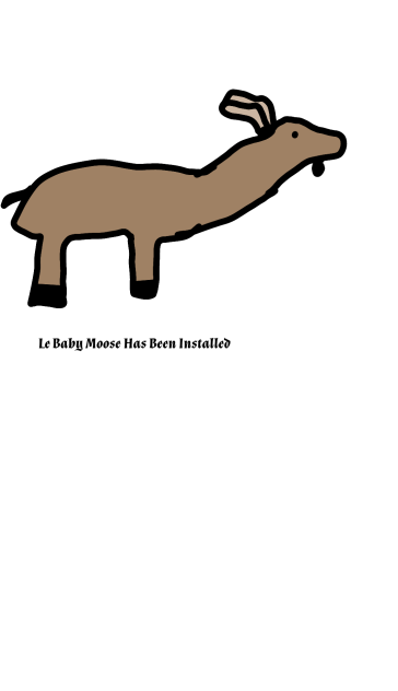 Moose #3; Baby Moose