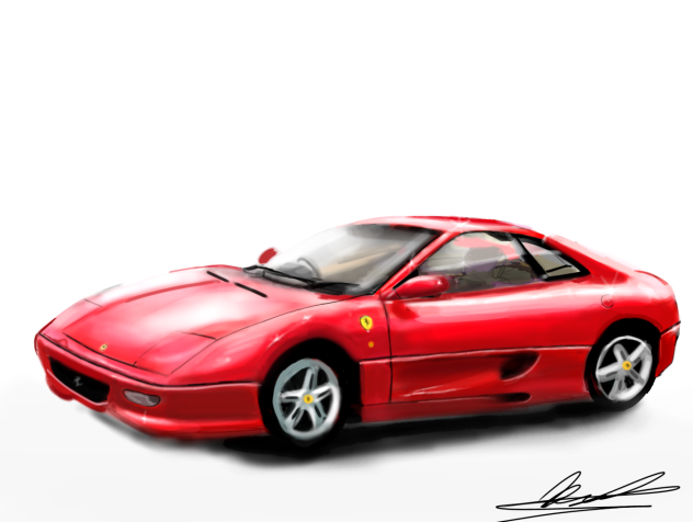 ferrari 355 - ibisPaint