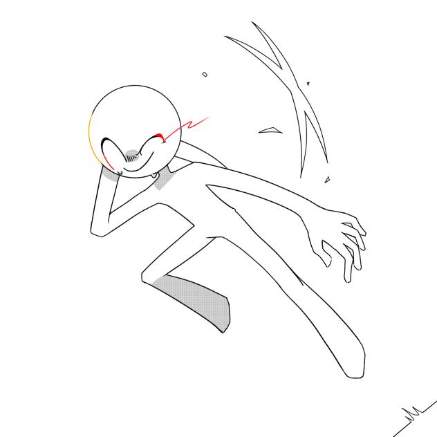 かっこいい太陽！！を描こうとした