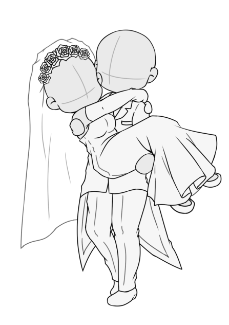 ミニキャラトレス―白タキシード&ウエディングドレス―