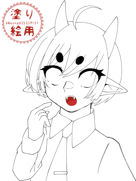 無題689　塗り絵