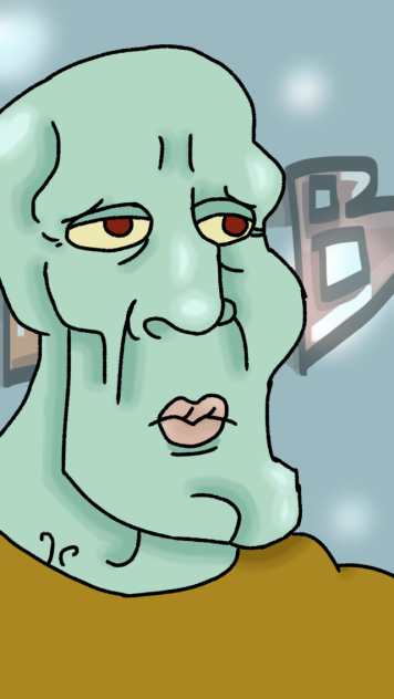 Handsome squidward 😎