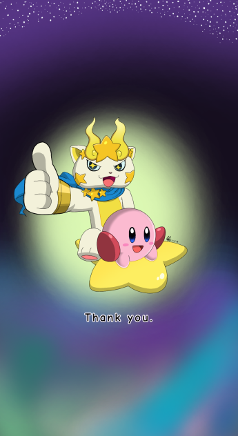 Kirby and Koma Star (thank you)
