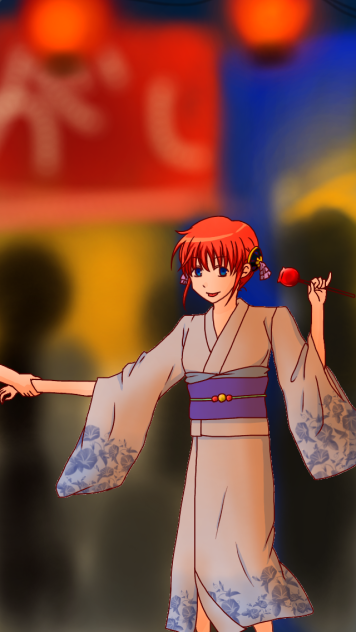 浴衣神楽 自分でも塗ってみてしもた