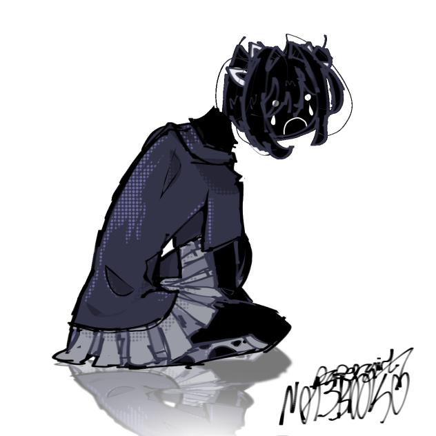 sad girl.