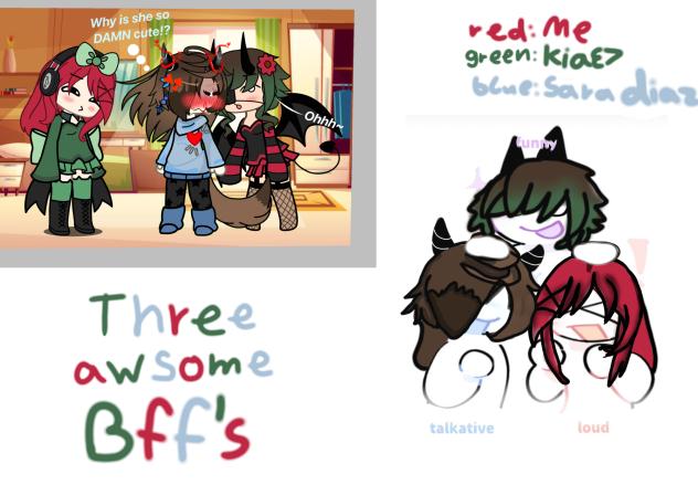 Bff's 5ever ❤️💚💙