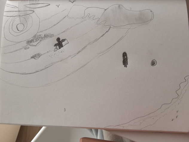 Drawing i did in rl of Croyde beach