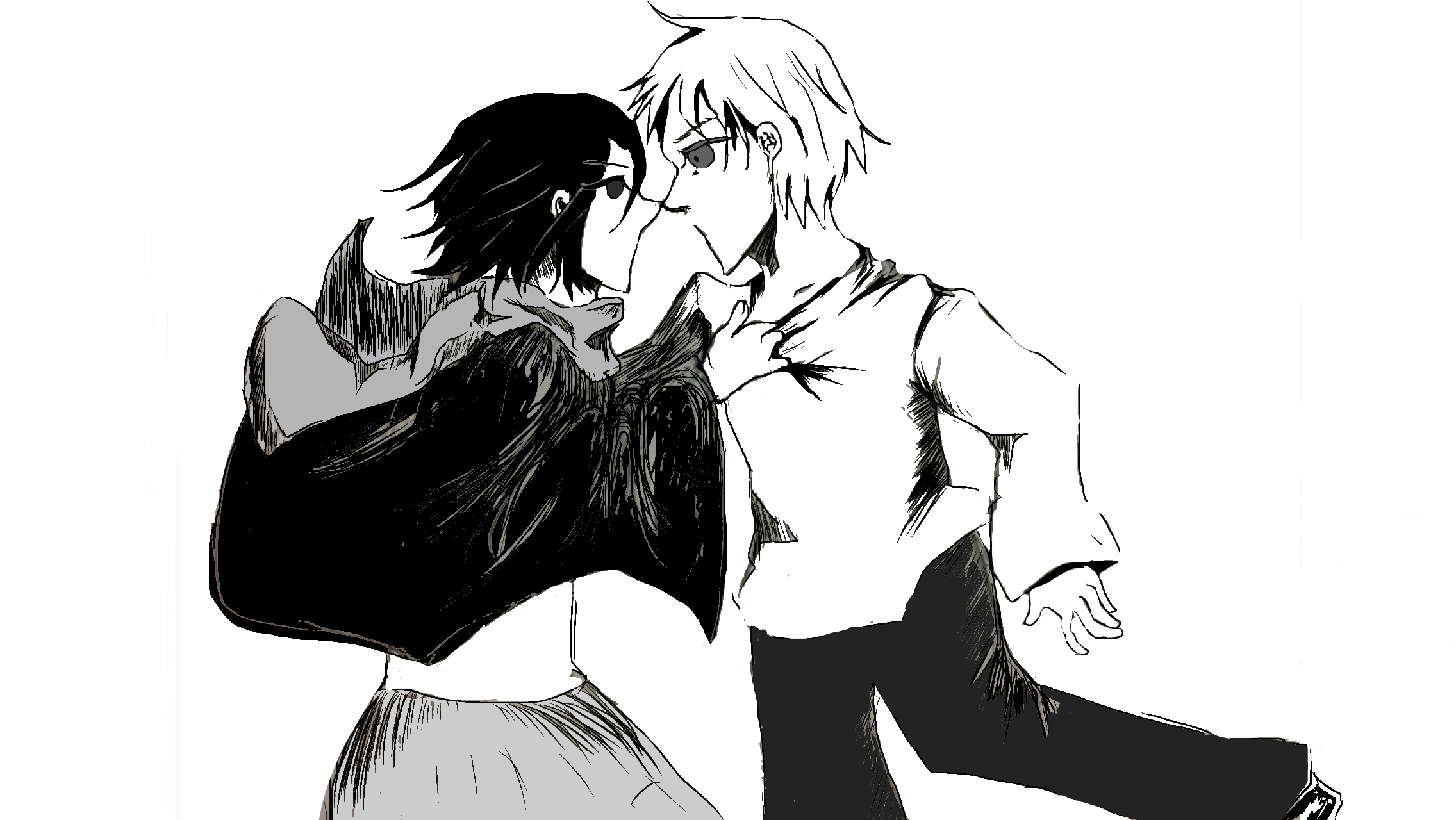 エレンとミカサの二息歩行 Ibispaint