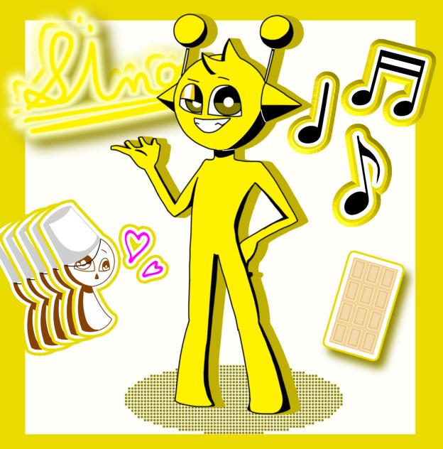 カートゥーン調で描いたサイモン