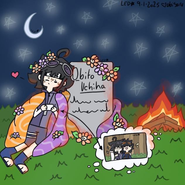 Hanging out with Obito!