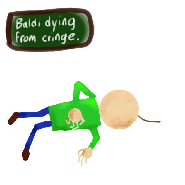 baldi dying from cringe