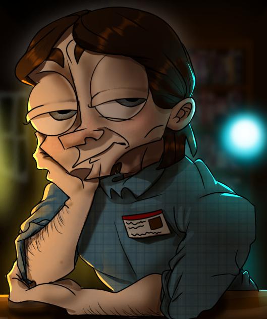 Richard in his Less-Than-Average Dorm
