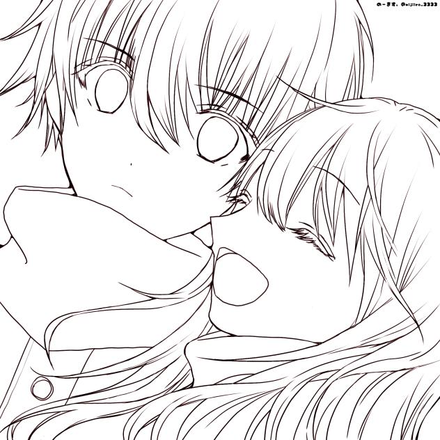 雪デート❄️(lineart)