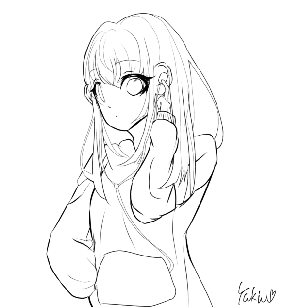 イヤフォン女子