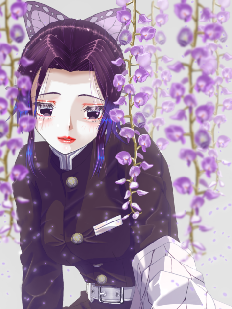 鬼滅の刃　胡蝶しのぶ　藤の花