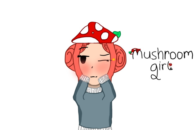 👧Soft cute mushroom girl!🍄