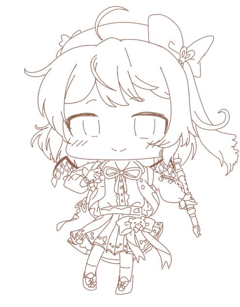🌸儚い桜味の恋　線画