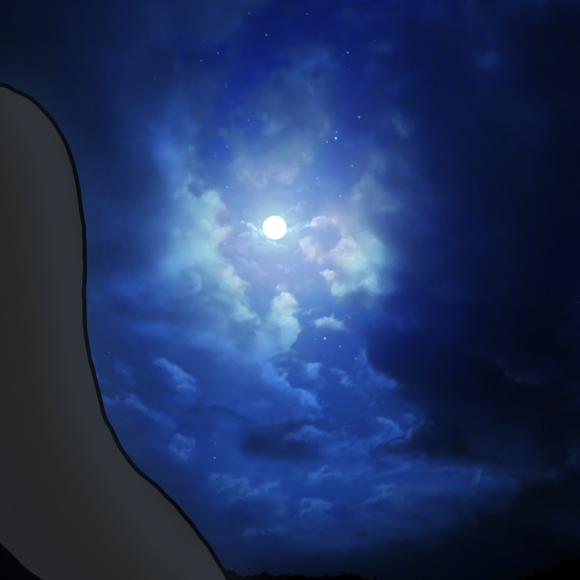 wolf tail in the wind - ibisPaint