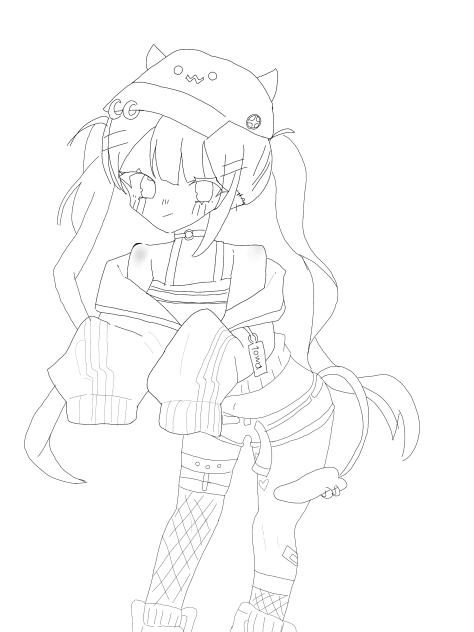 常闇トワ(塗り絵)