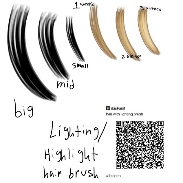 Lighting highlight hair brush