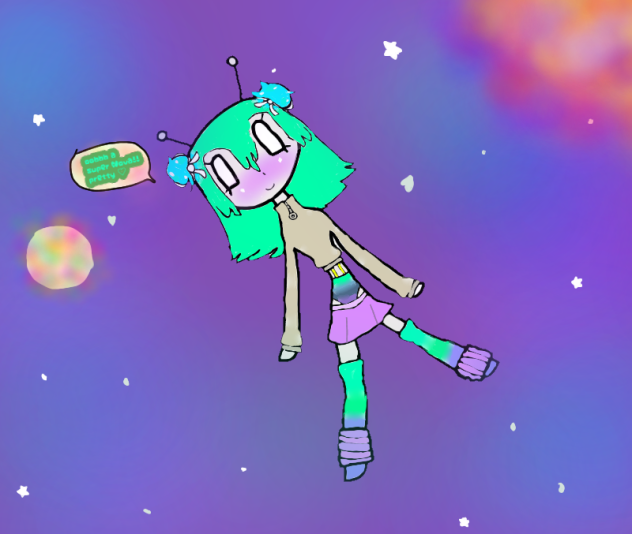 alien girl - ibisPaint
