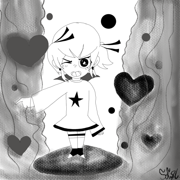 Super power CUTE 🥺😡 - ibisPaint