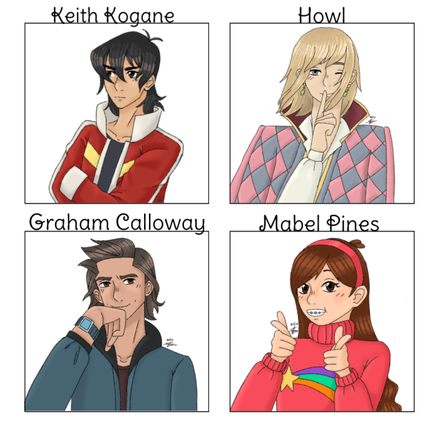 Results of my 4 fanart challenge Pt.1!