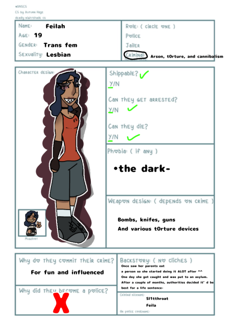 MY DEADLYNIGHT SHADE CHAR!